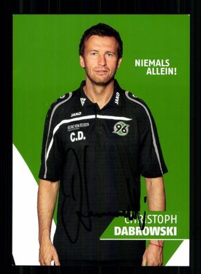 Christoph Dabrowski Autogrammkarte Hannover 96 2015-16 Original Signiert