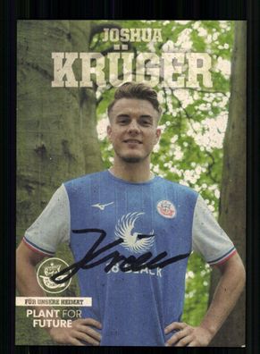 Joshua Krüger Autogrammkarte Hansa Rostock 2. Karte 2023-24 Original Sign.