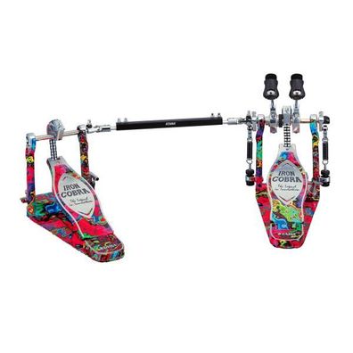 Tama Doppelpedal hp900pwmpr Iron Cobra 900 Marble Psychedelic Rainbow