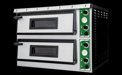 Pizzaofen Elektro Pizzaofen für Flammkuchen Doppelstock für 2 x 6 Pizzen Breit NEU