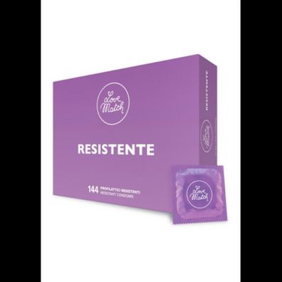 Love Match - Resistente Strong Condoms - 6 Pieces - Menge: 144 Stück