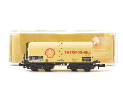 Minitrix N 3591 Güterwagen Heizöl-Transportwagen Thermoshell 007 1 107-5 DB