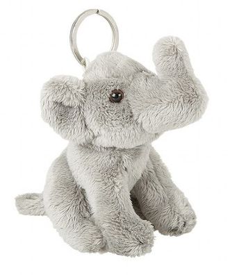 Schlüsselanhänger Plüschtier Elefant 13cm Kuscheltiere Stofftiere Schlüsselring Tier