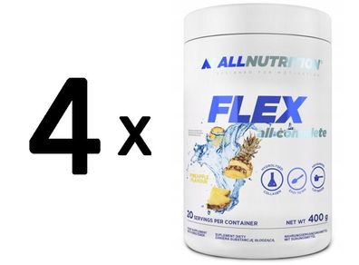 4 x Flex All Complete, Pineapple - 400g