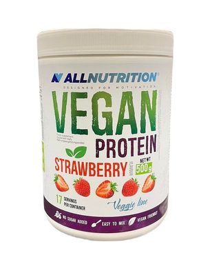 Vegan Protein, Strawberry - 500g