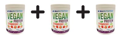 3 x Vegan Protein, Strawberry - 500g