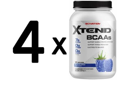 4 x Xtend, Blue Raspberry - 1248g