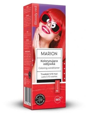 Marion Hair Color "Bloody Red" Set, 2 x 35 ml