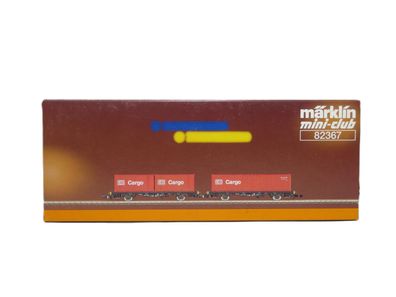 Märklin mini-club 82367 - Containertragwagen-Set - Spur Z - 1:220 Originalverpackung