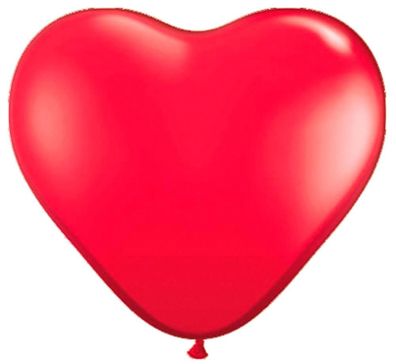 Luftballons Herz rot 100 Stk 30cm