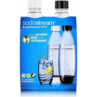 SodaStream PET-Flasche Fuse, Duopack je 1 x wei&#223; und schwarz