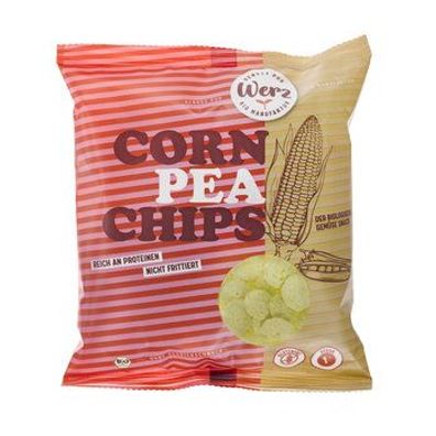 Naturkornmühle Werz 3x CornPea Chips, Erbsen-Mais-Chips, glutenfrei 70g