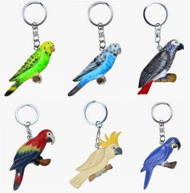 Schlüsselanhänger Papagei Vogel Schlüsselring Talisman Rucksackanhänger Anhänger Tier