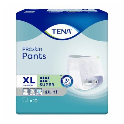 TENA Pants Super Inkontinenzpants Gr. XL | Packung (12 Stück) (Gr. XL)