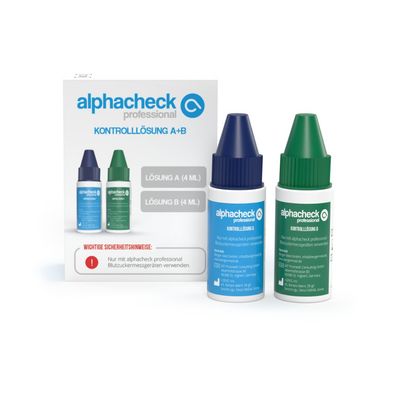 Aalphacheck Professional Kontrolllösung A+ B | Packung (2 Flaschen)