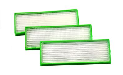 3 Hepa Filter Ersatzfilter geeignet für Vorwerk Saugroboter VR200 VR300 VR 200 VR 300