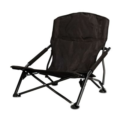 Strandstuhl mit Tasche 59x58 cm klappbar - schwarz - Camping Garten Klapp Stuhl