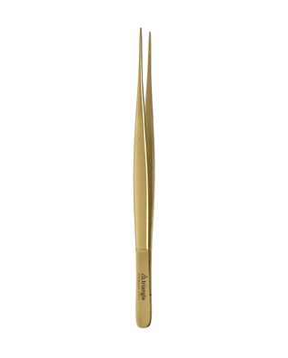 Triangle Präzisionspinzette gerade, 15 cm, gold a.K. 50 494 15 01 G