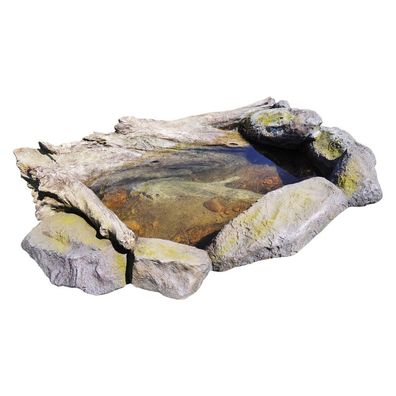 Granimex Bachlaufbecken Polystone Wasserbecken 50 Liter 115x80x30 cm