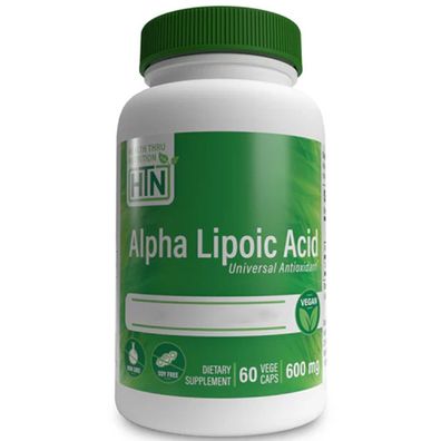 Health Thru Nutrition, Alpha-Lipoic Acid (ALA), 600mg, 60 Veg. Kapseln