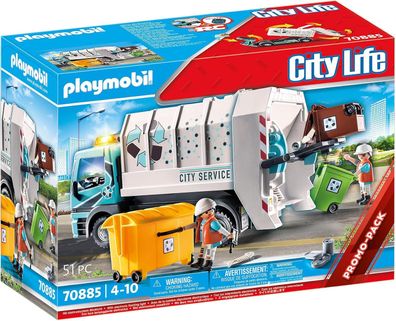 Playmobil City Life 70885 Müllfahrzeug mit Blinklicht