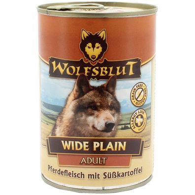 Wolfsblut ¦ Wide Plain Pure - 6 x 395 g ¦ nasses Hundefutter in Dosen