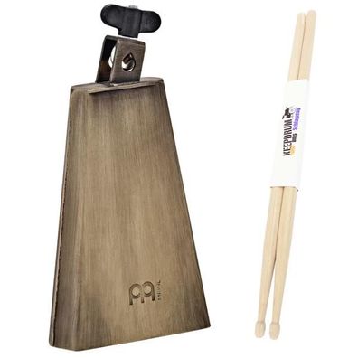 Meinl MJ-GB Mike Johnston Groove Bell Cowbell mit Schlagzeugstöcken