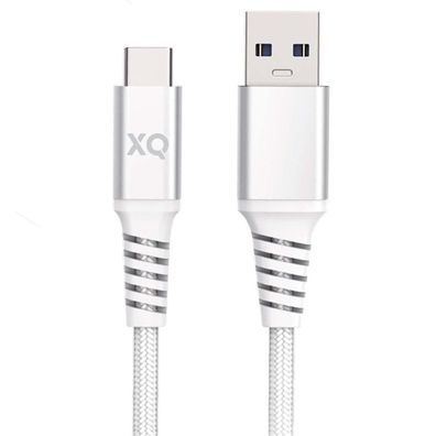 XQISIT 2m USB-A auf USB-C Schnell-Ladekabel 3.0 Kabel Datenkabel Handy Tablet