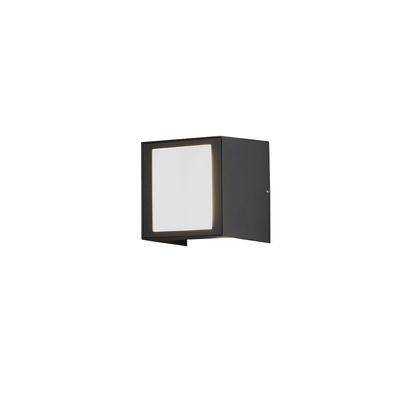 Konstsmide Cremona LED Wandleuchte außen mit Frontlicht dunkelgrau 140x130x145mm
