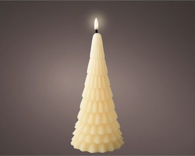 LED wick candle BO indoor, creme/ warm weiss