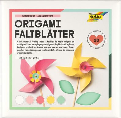 Origami Faltblätter, 20 x 20 cm, 20 Blatt