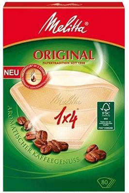 Melitta Kaffeefilter Gr. 4, 80 Stk. - Aromaporen-Filtration