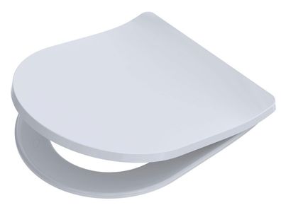 Sanibel WC Sitz Flat zu Laufen Pro + Pro Rimless mit Edelstahlbefestigung Deckel