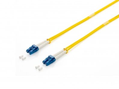 equip FO Duplex Jumper LC 09/125µ, 2,0m, yellow, LSOH