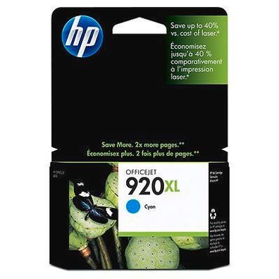 HP Tintenpatrone Nr. 920XL CD972AE Cyan (ca. 700 Seiten)