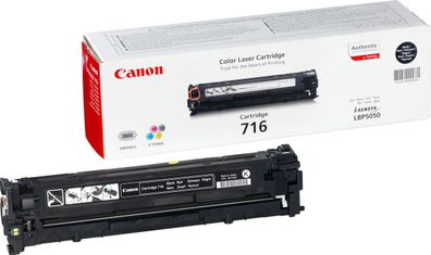 Canon Toner 716 BK Schwarz (ca. 2.300 Seiten)