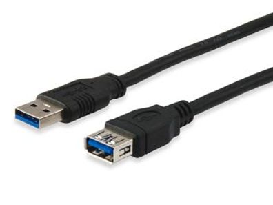 equip USB 3.0 Verlängerung A-Stecker/ A-Buchse 3m schwarz
