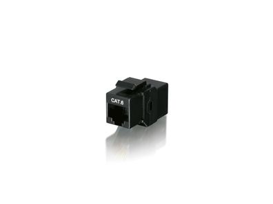 equip Keystone Verbindungsstecker RJ45 Cat.6 schwarz (8 Stück)