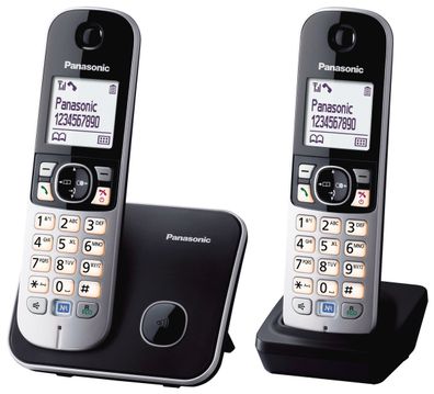 Panasonic KX-TG6812GB schwarz Duo