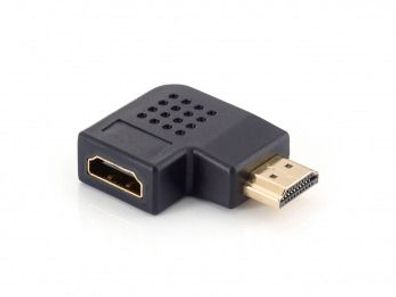 equip HDMI zu HDMI Adapter 90° Winkel, M -> W, schwarz