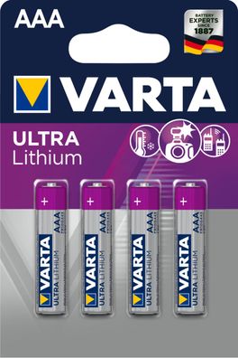 VARTA ULTRA Lithium AAA Blister 4