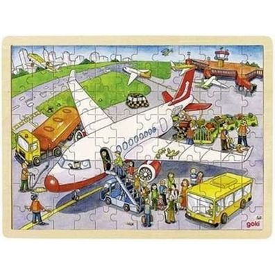 Goki Puzzle Flughafen, 96 Teile.