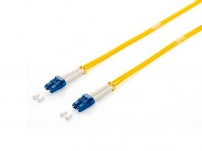 equip FO Duplex Jumper LC 09/125µ, 1,0m, yellow, LSOH