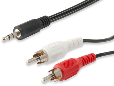 equip Audio Cable 3.5mm Male to 2 RCA Male, 2.5m