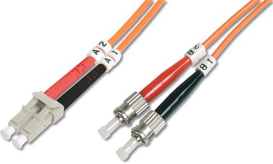 LWL Patchkabel, LC/ST MM, OM2, 50/125 µ, Duplex 10m