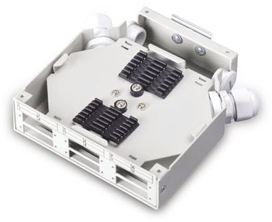 Hutschienenadapter für 6x SC/DX Kupplungen, Grau