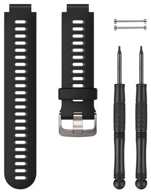 Garmin Ersatzarmband Schwarzes/Graues aus Silikon