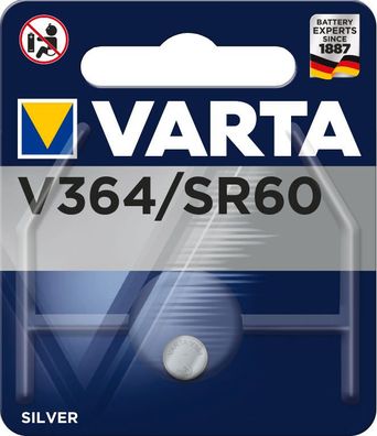 VARTA Knopfzellenbatterie Electronics V364 (SR60) Silber