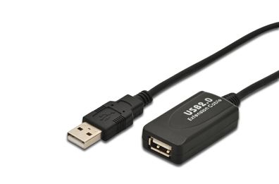 Digitus USB 2.0 Aktives USB 2.0 Verlängerungskabel 5m