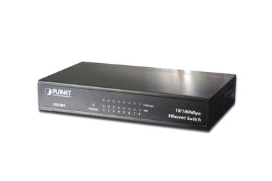 PLANET Desktop Switch 8x 10/100Base-TX Externes Netzteil